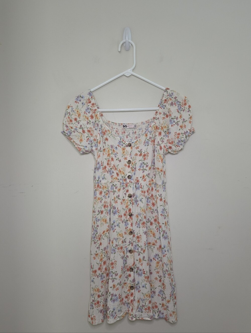 Juniors SO Floral Print Skater Dress Sz XS